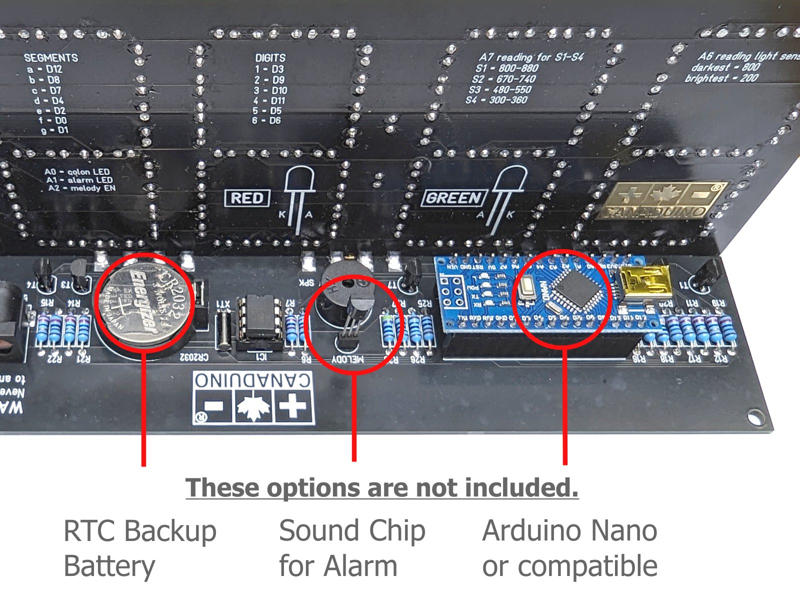 26888 Digital Clock DIY Kit for Arduino NANO 2
